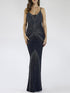 Lara 29595 - Spaghetti Strap Navy Dress by Lara New York