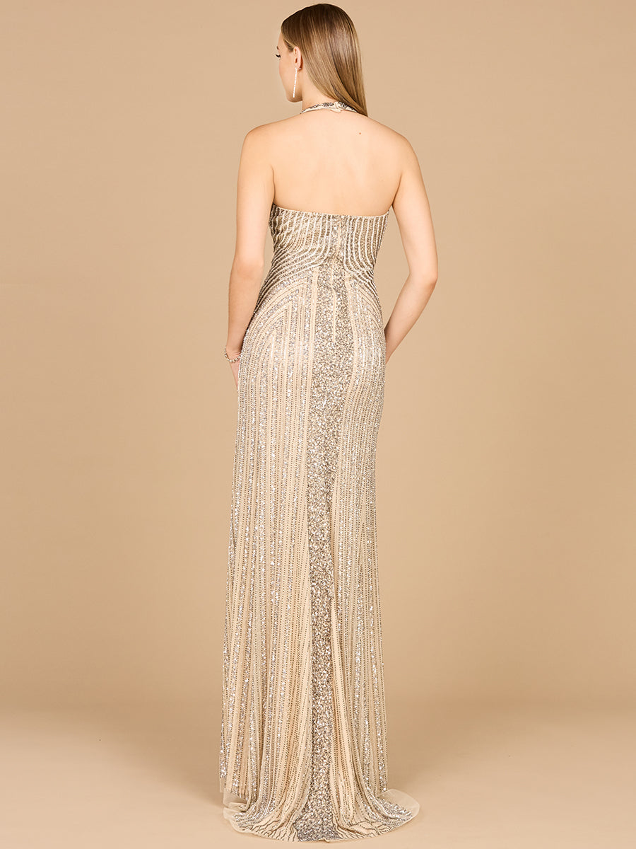 Halter Neck Dress with Keyhole by Lara New York