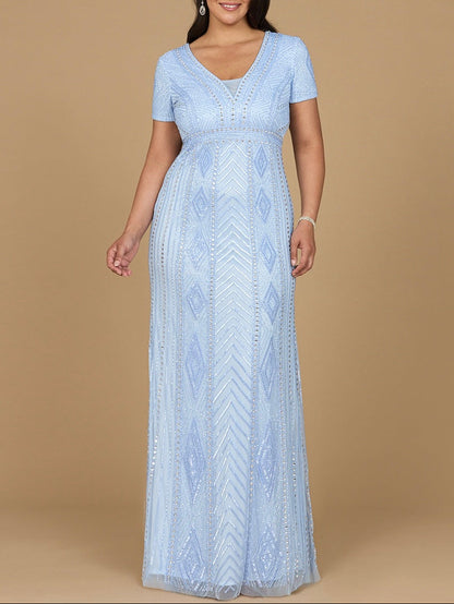 Lara 29606 - Closed Back, Cap Sleeve Dress by Lara New York
