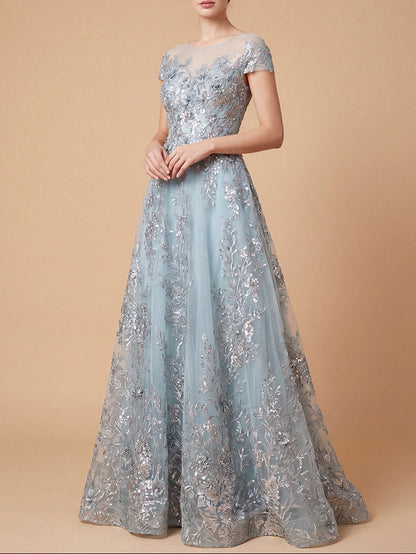 Lara 29619 - Beautiful Lace Applique A-line Ball Gown by Lara New York