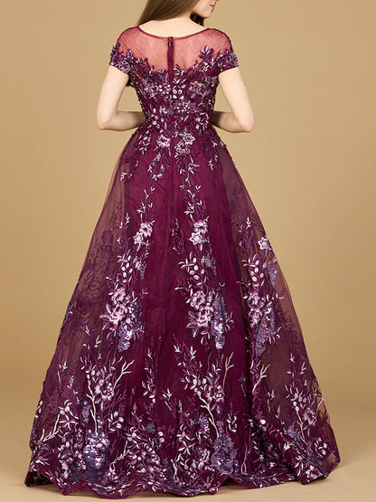 Lara 29619 - Beautiful Lace Applique A-line Ball Gown by Lara New York
