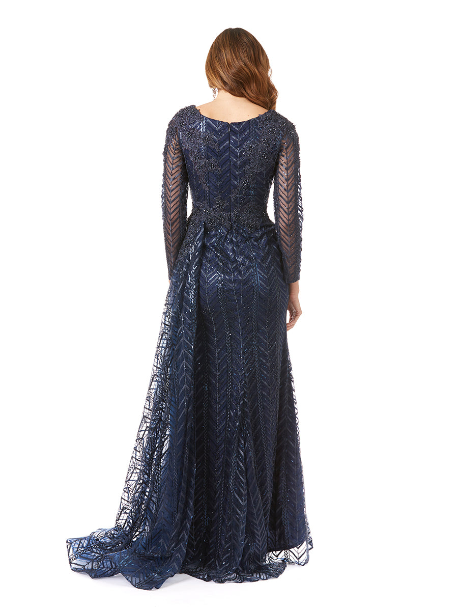 Lara 29620 - Lace Skirt Overlay Dress OUTLET by Lara New York