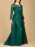 Lara 29633 - Gorgeous Overskirt Dress with Long Sleeves by Lara New York