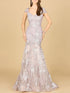 Lara 29642 - Cap Sleeve Mermaid Gown by Lara New York