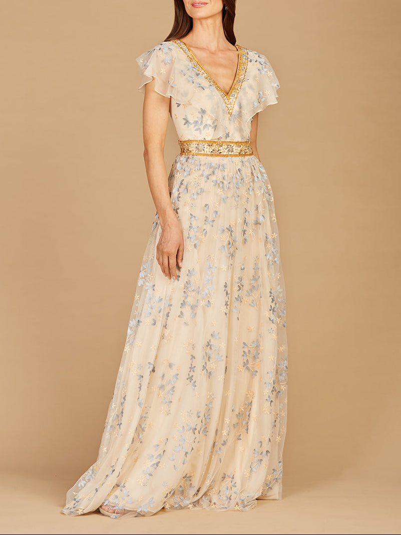 Lara 29966 - Lace, V-Neck Dress by Lara New York