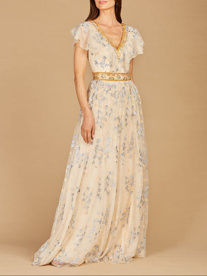 Lara 29966 - Lace, V-Neck Dress by Lara New York