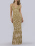 Lara 29744 - Spaghetti Strap Beaded Dress by Lara New York