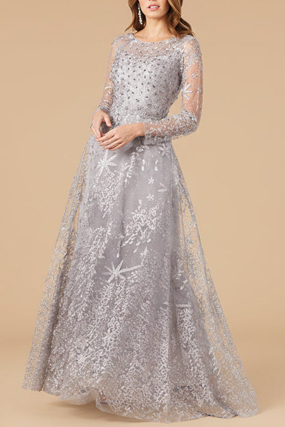 Lara 29759 - Long Sleeves Ballgown Fully Embellished by Lara New York