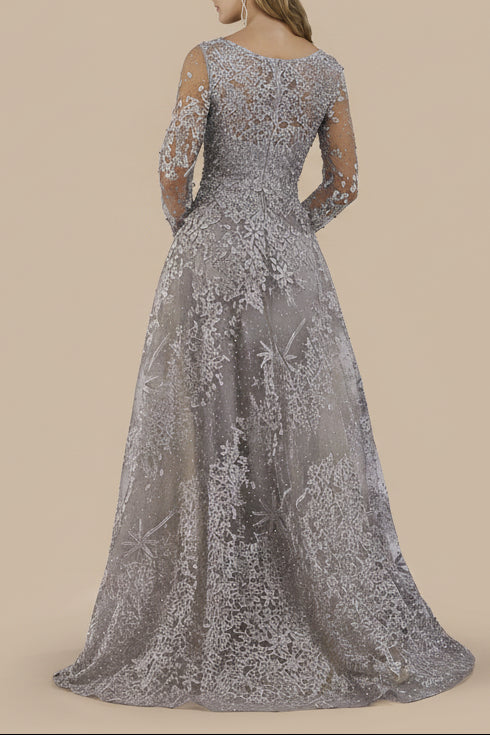 Lara 29759 - Long Sleeves Ballgown Fully Embellished by Lara New York