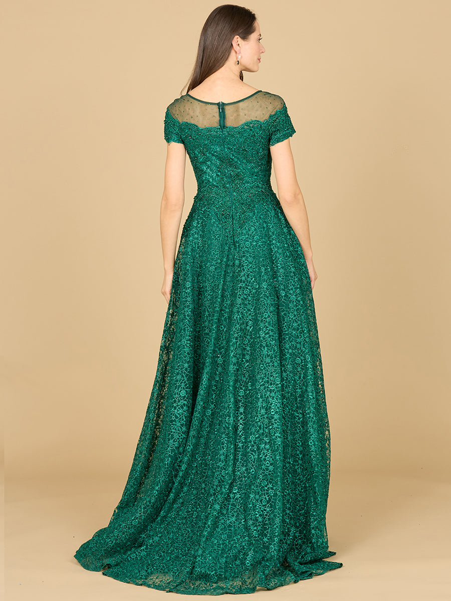 Sheer Off Shoulder Ball Gown | Lara 29765 by Lara New York