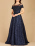 Sheer Off Shoulder Ball Gown | Lara 29765 by Lara New York