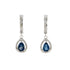 .88ct London Blue Topaz Dangle Earrings 14KT White Gold by Bids.com