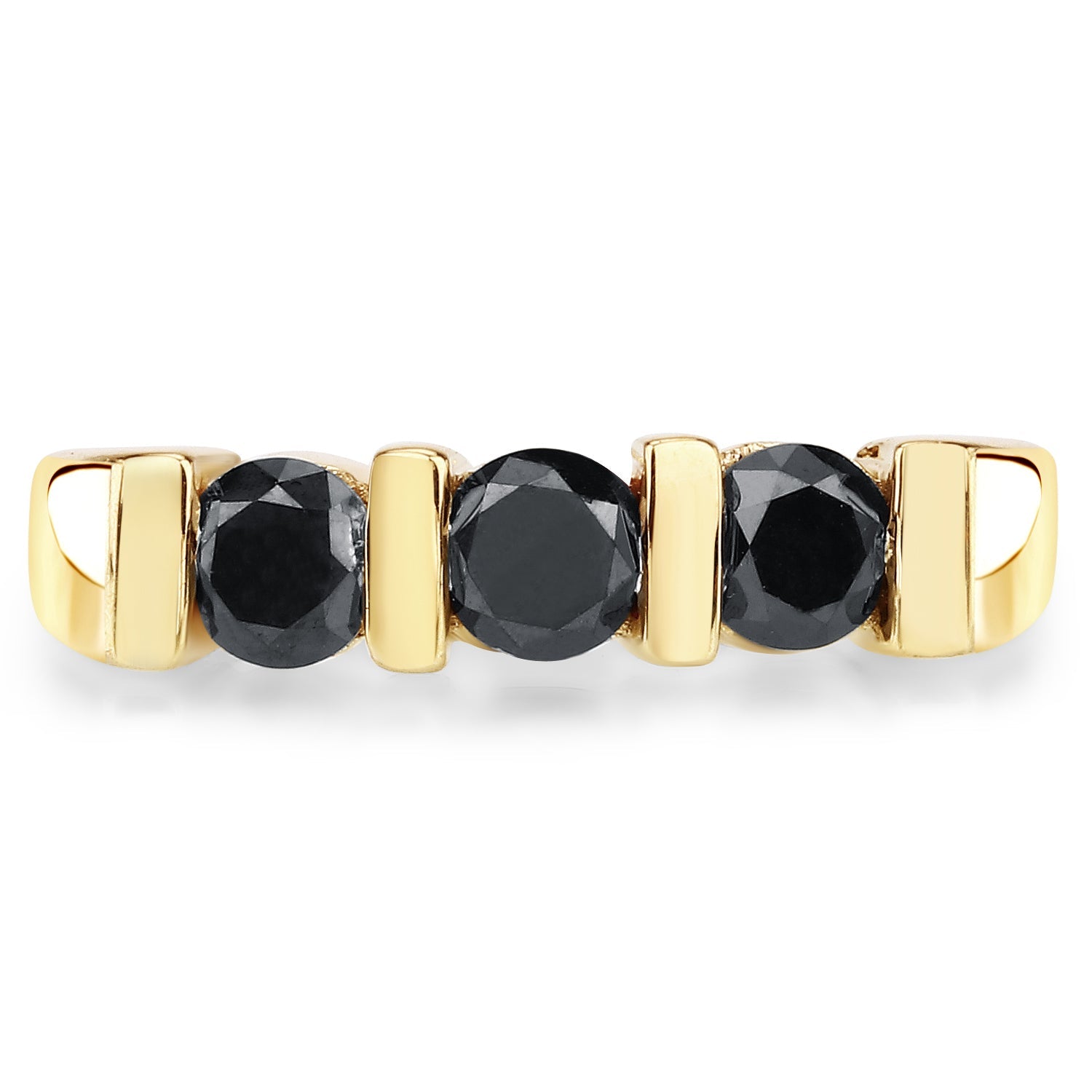 1.20 Carat Genuine Black Diamond .925 Sterling Silver Ring by Bids.com