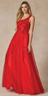 Juliet 298 Long One Shoulder With 3D Flower Embellishments Gown by DiscountDressShop