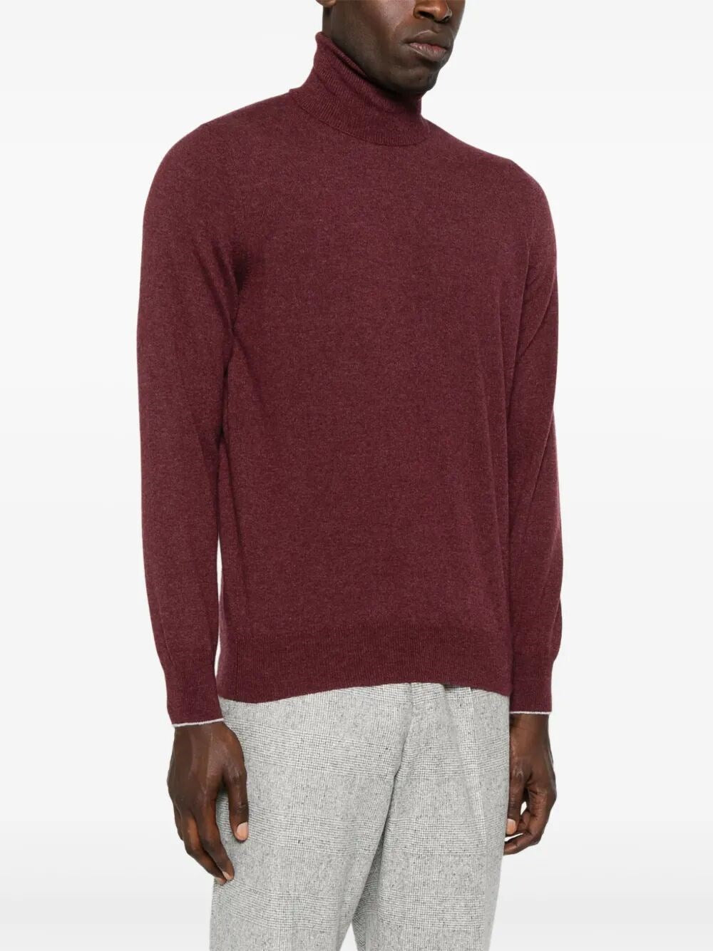 Brunello Cucinelli Men Cashmere Turtle-Neck Sweater by Luosophy