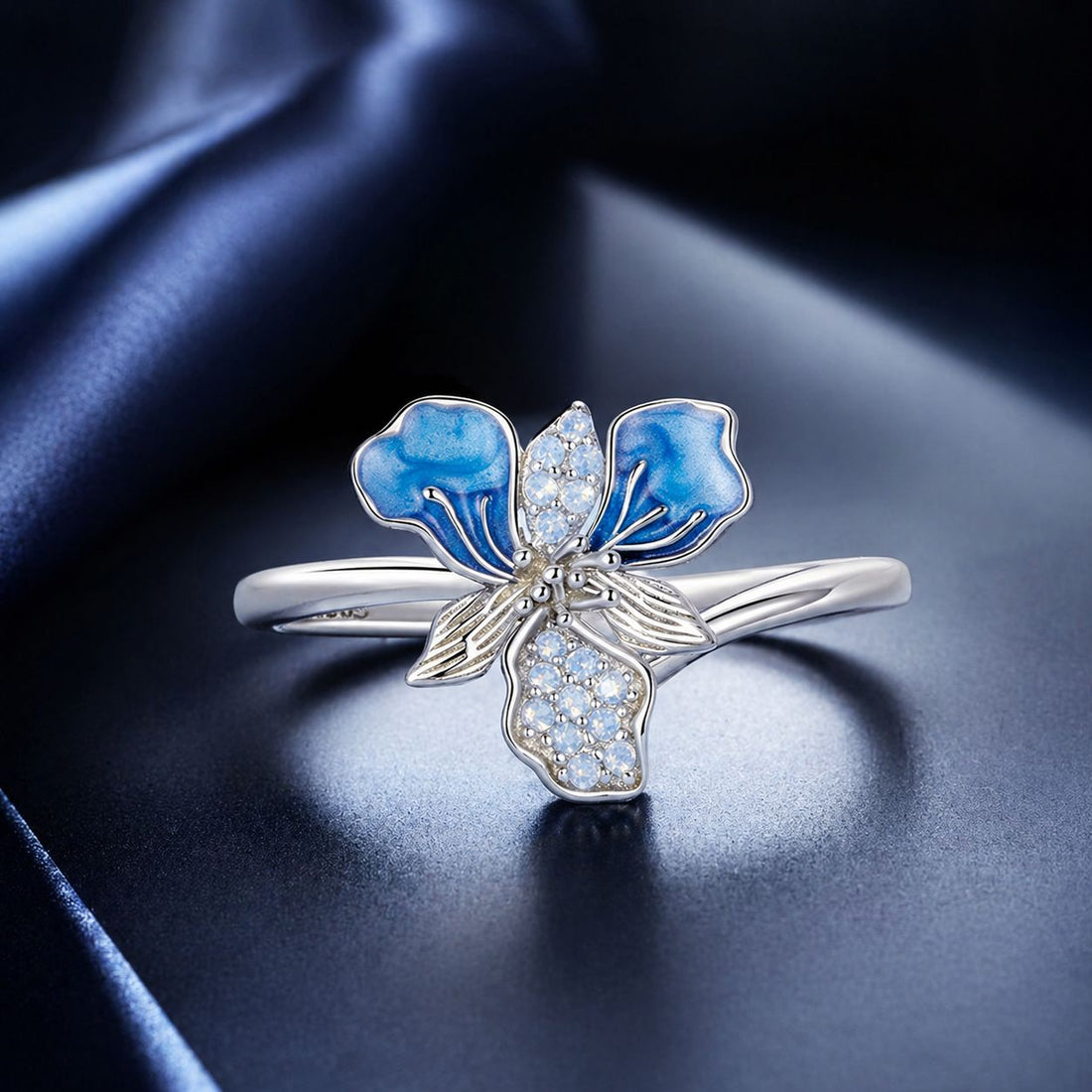 925 Sterling Silver Opal Enamel Ring for Women  DestGlow