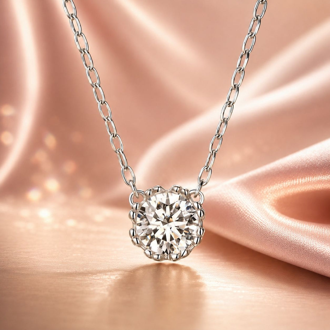 925 Sterling Silver Adjustable Necklace with CZ Pendants for Women  DestGlow