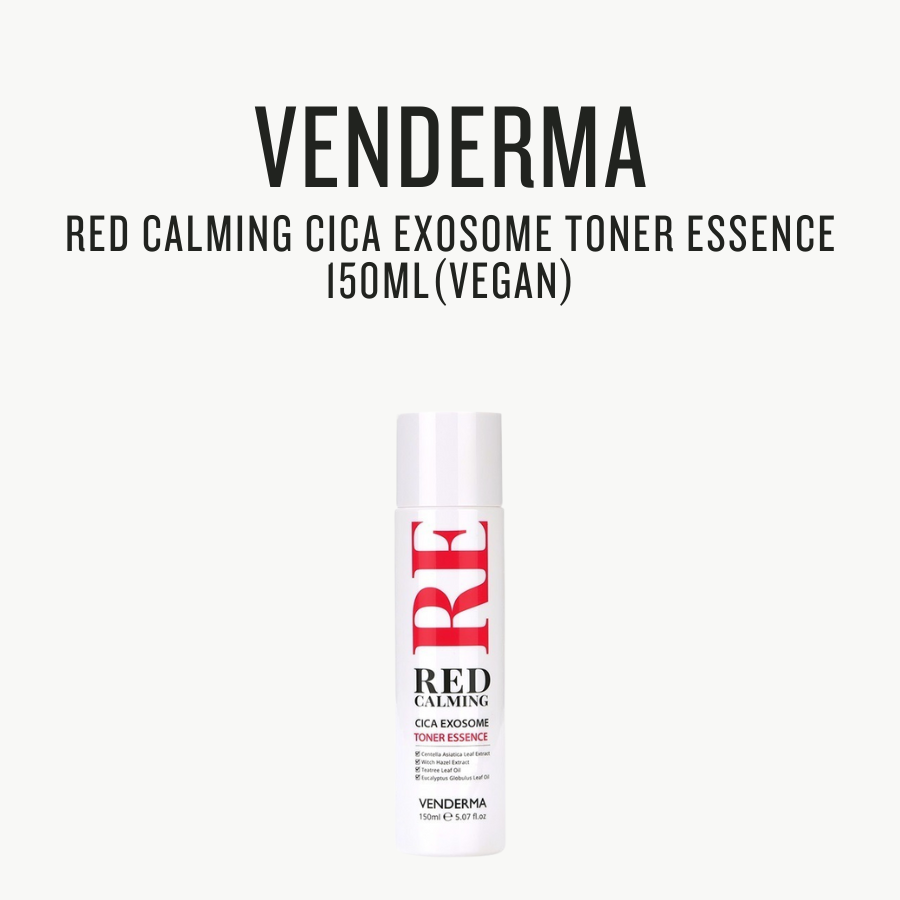 [VENDERMA] Red Calming Cica Exosome Toner Essence 150ml(Vegan) by Pi-Boo