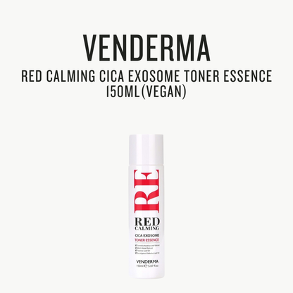 [VENDERMA] Red Calming Cica Exosome Toner Essence 150ml(Vegan) by Pi-Boo