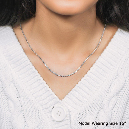 Sterling Silver 1.8mm Diamond Cut Rope Style Chain by Bids.com