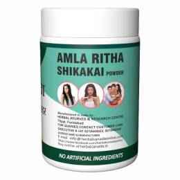 Herbal Canada Amla Reetha Shikakai Churna Powder For Healthy Hair