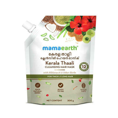 Mamaearth Kerala Thaali Cleansing Hair Mask with Power of 12 Herbs for Thick &amp; Long Hair