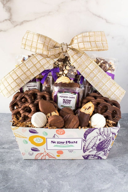 Chocolate Gift Basket - 25-Piece Handcrafted Gourmet Assortment (5.5 lbs)