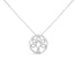 .925 Sterling Silver 1/10 Cttw Diamond Tree of Life Pendant Necklace (I-J Color, I3 Clarity) by Bids.com