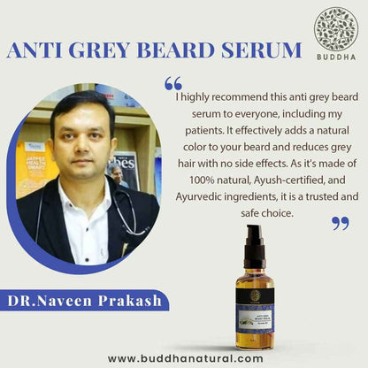 Buddha Natural Grey Beard Hair Oil Serum