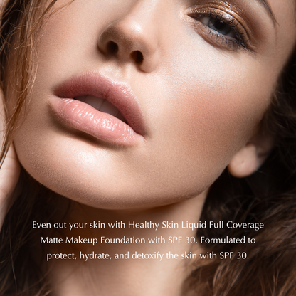 Healthy Skin Full Coverage Matte Foundation with SPF 30 – Vegan, Gluten-Free &amp; Hydrating by EpiLynx