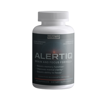 ALERTIQ: Cognitive Support | 60 Capsules – Focus Complex with L-Theanine, Bacopa &amp; Natural Energy