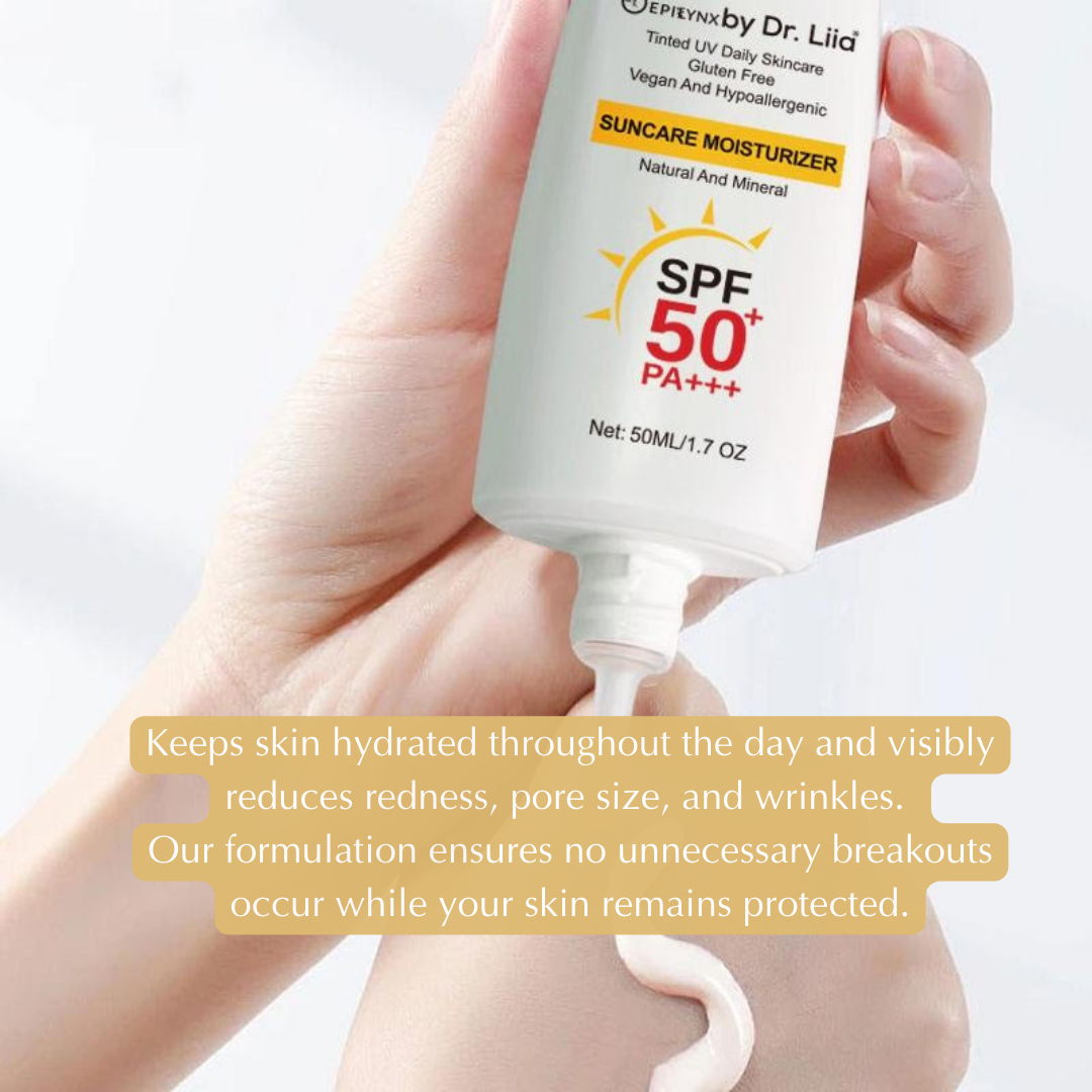 SPF 50 Mineral Moisturizer – Hydrating, Vegan &amp; Sensitive-Skin Friendly by EpiLynx