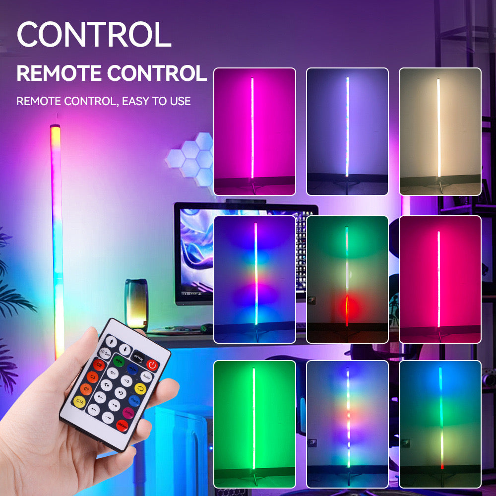 USB Powered LED Lights for Bedroom, Floor Lamp Room Lights,Color Changing Floor LED Light with Remote Control,Decorative Floor Ambient Night Light for Bedroom, Living Room, Game Room,Indoor Lighting, Cozy Lighting for Home Decor 
