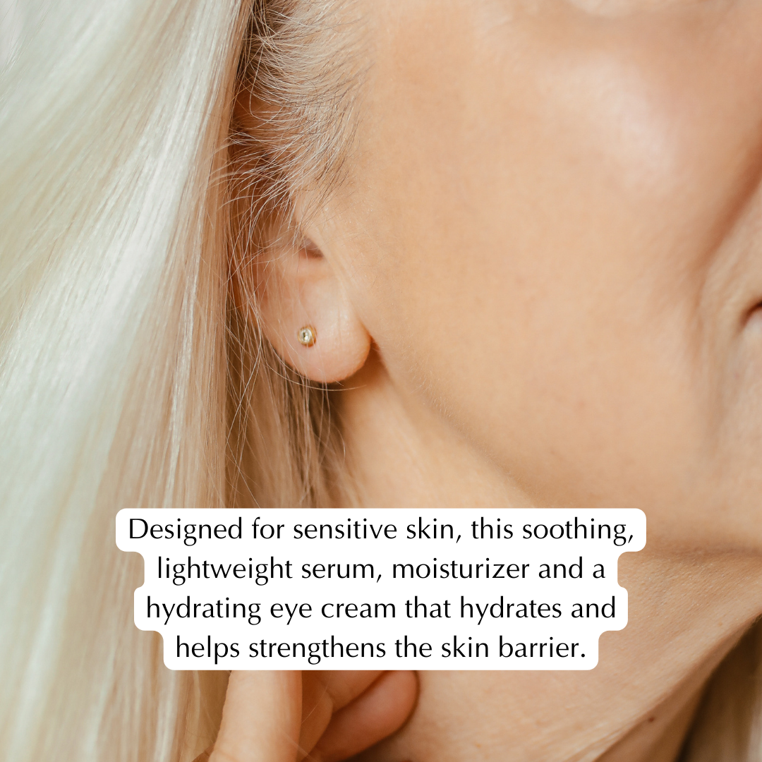 Wrinkle Smoothing Hydration Set for Sensitive Skin – Vegan, Gluten-Free 3-Piece Brightening &amp; Firming Collection by EpiLynx