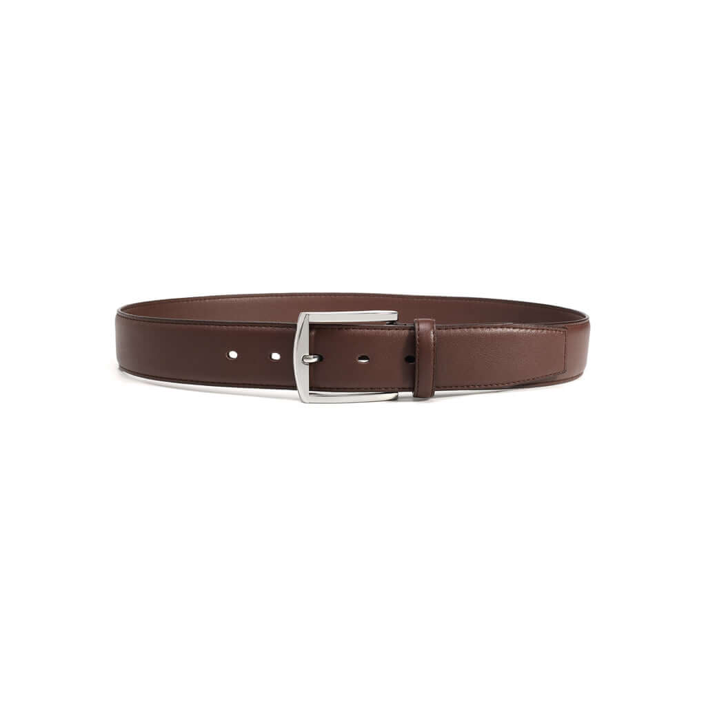 Metallic Silver Square 2 Vegan Belt (Only Brown 30, 40) by Doshi FCSA