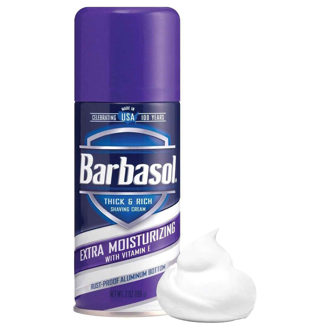 Barbasol Thick &amp; Rich Shave Cream Extra Moisturizing Vitamin E 7 Oz