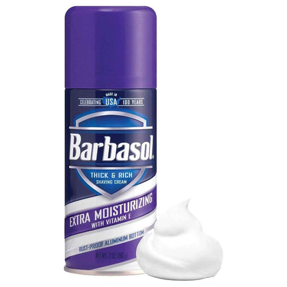 Barbasol Thick &amp; Rich Shave Cream Extra Moisturizing Vitamin E 7 Oz