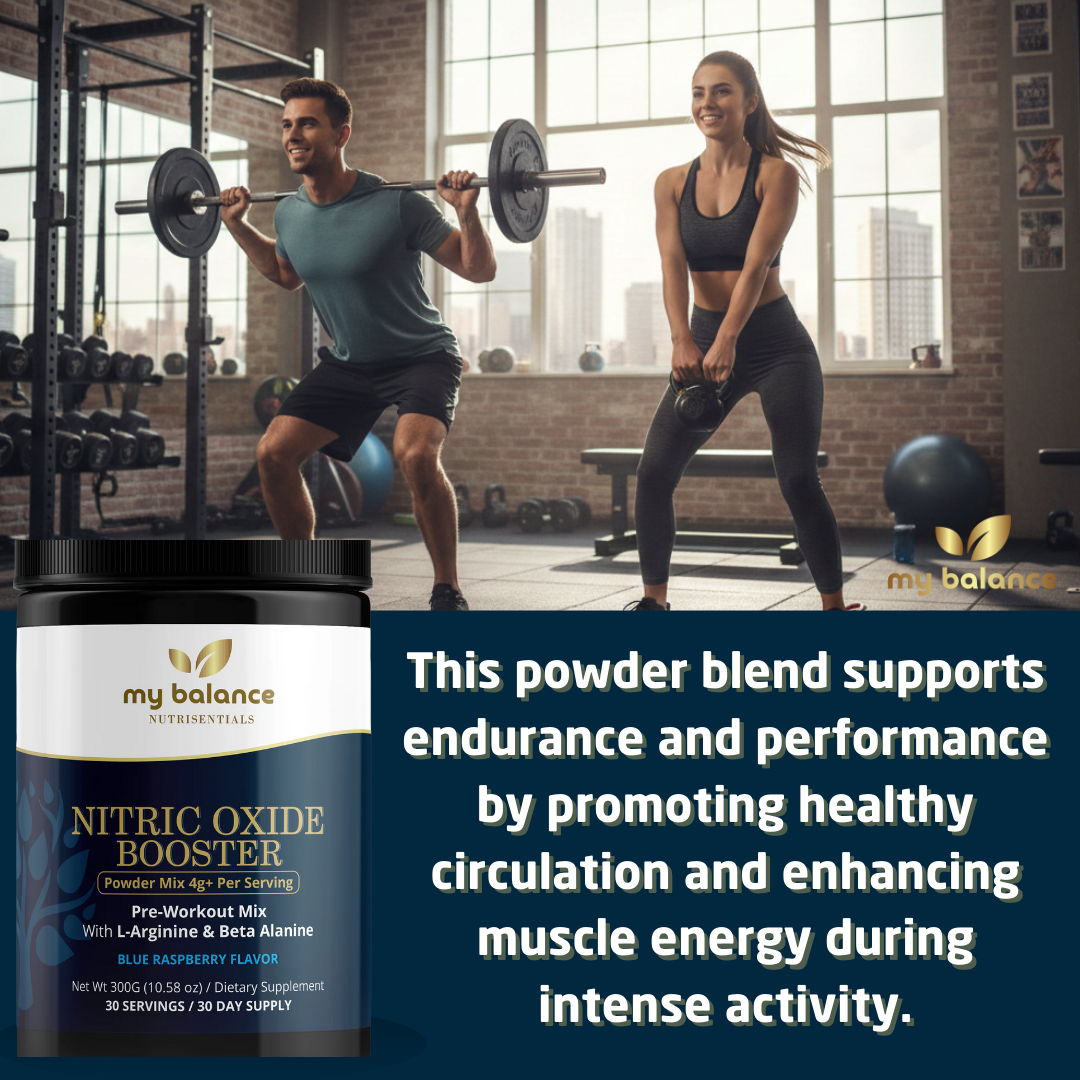 Nitric Oxide Booster Powder Mix – Blue Raspberry Flavor