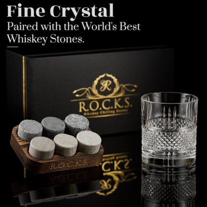 Premium Crystal Glass & Granite Stone Set - Reserve Edition