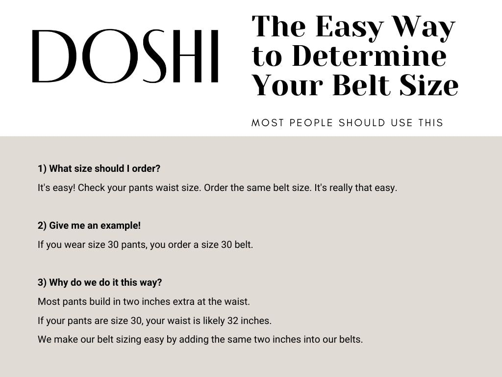 Metallic Black Square 2 Vegan Belt (Sizes Black: 30, 36, 40. Brown 36 only) by Doshi FCSA