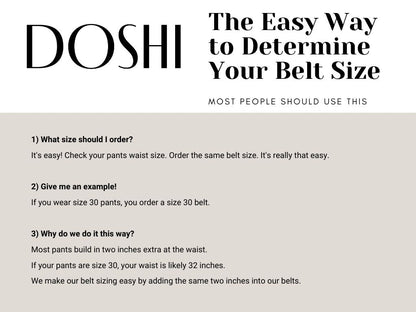 Metallic Black Square 2 Vegan Belt (Sizes Black: 30, 36, 40. Brown 36 only) by Doshi FCSA