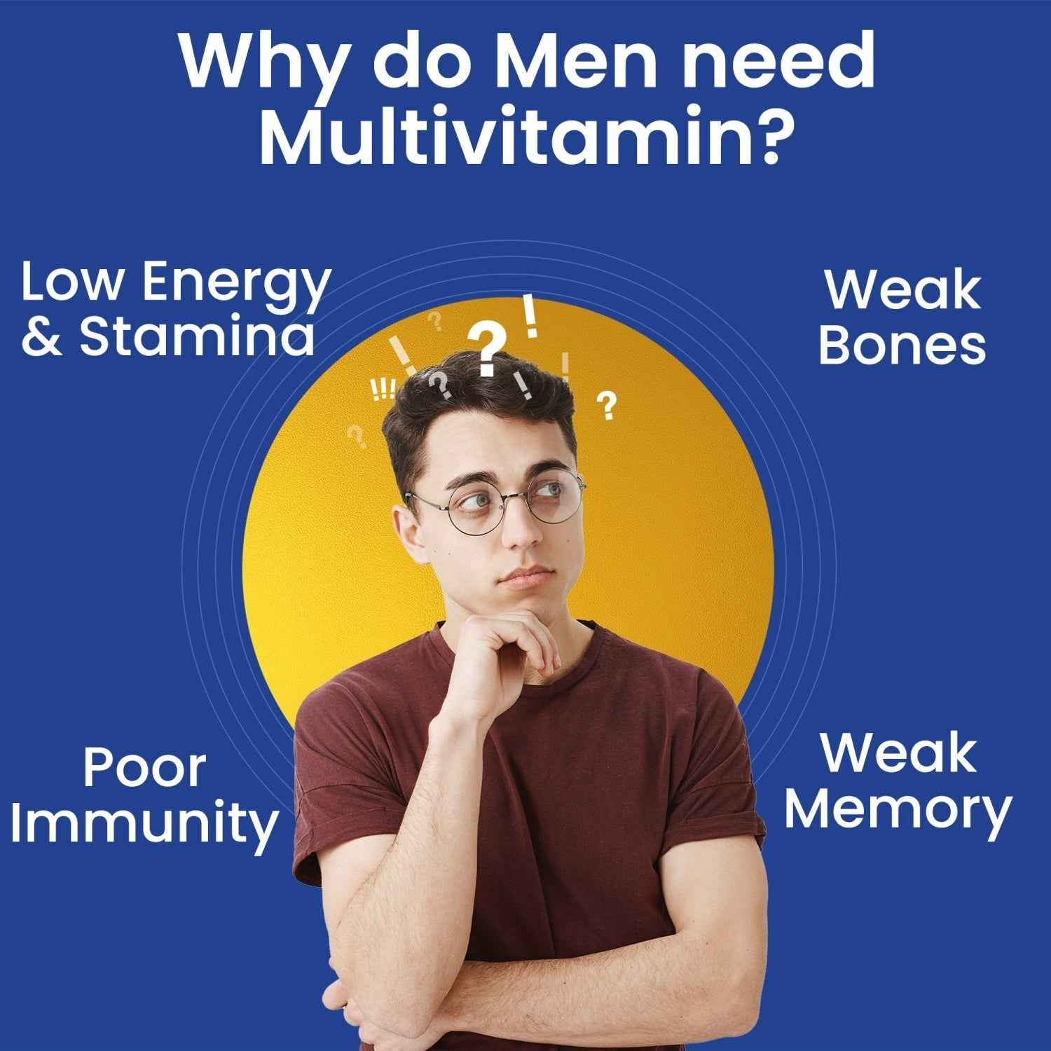 Dr Morpen Testo Boost And Multivitamin Men -With Omega 3 &amp; Herbs /Energy &amp; Immunity Booster