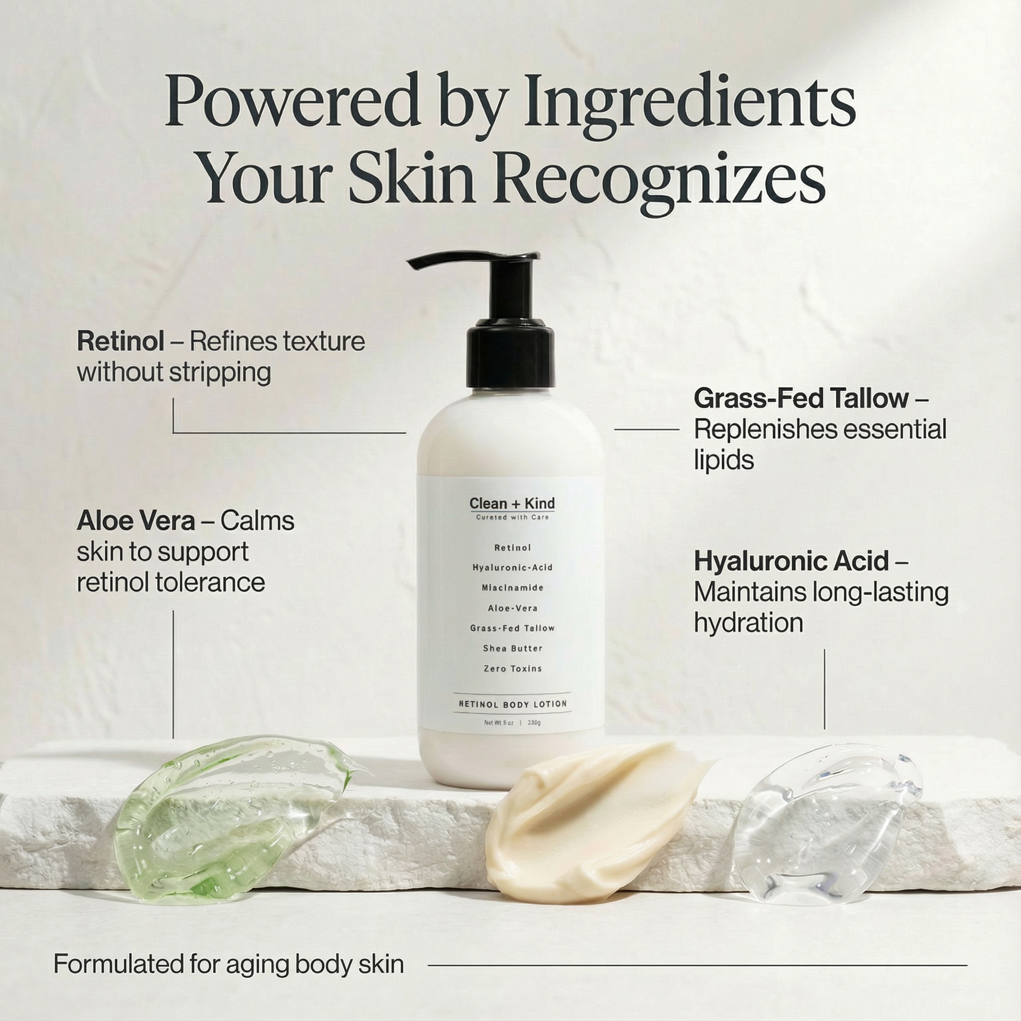 Retinol Lotion by Clean + Kind