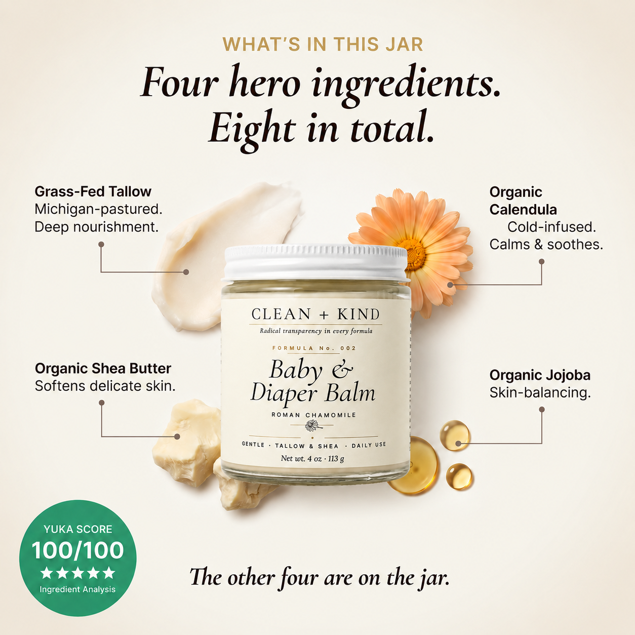 Gentle Baby &amp; Diaper Rash Balm by Clean + Kind