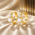925 Sterling Silver Pavé CZ Gold Plated 1x0.5cm Earrings for Women  DestGlow