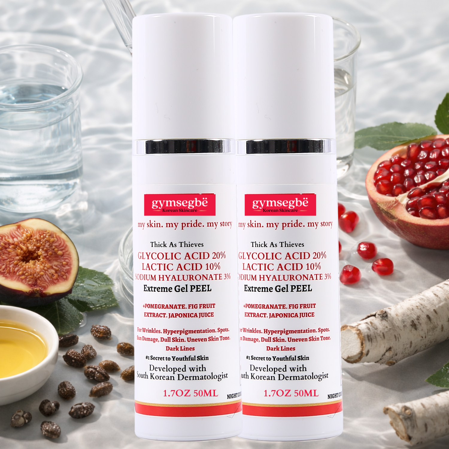 Thick As Thieves Pure Glycolic Acid Lactic Acid Extreme Gel Peel - 50ml by gymsegbë