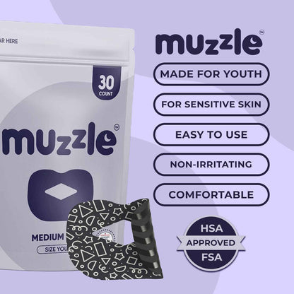 Muzzle® Mouth Tape For Youth (Medium Hold)