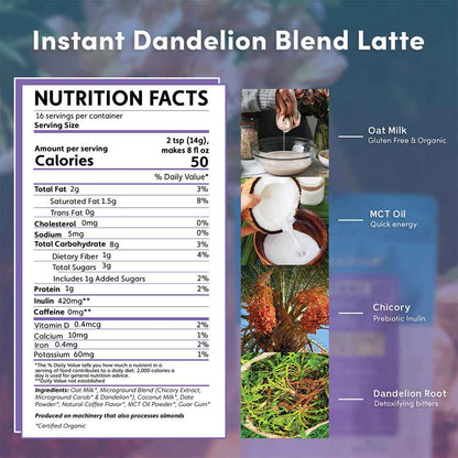 Instant Dandelion Herbal Latte