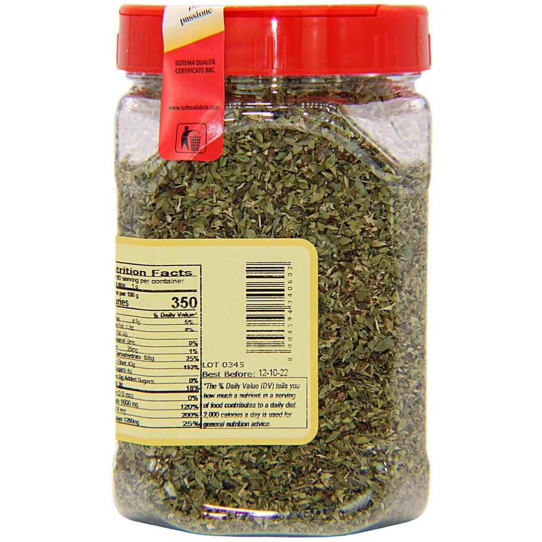 TuttoCalabria Dried Calabrian Oregano Shaker (Large) 2.8 oz (80g)