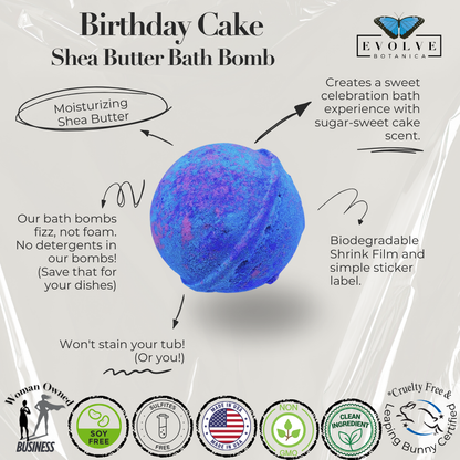 Bath Bomb - Birthday Cake